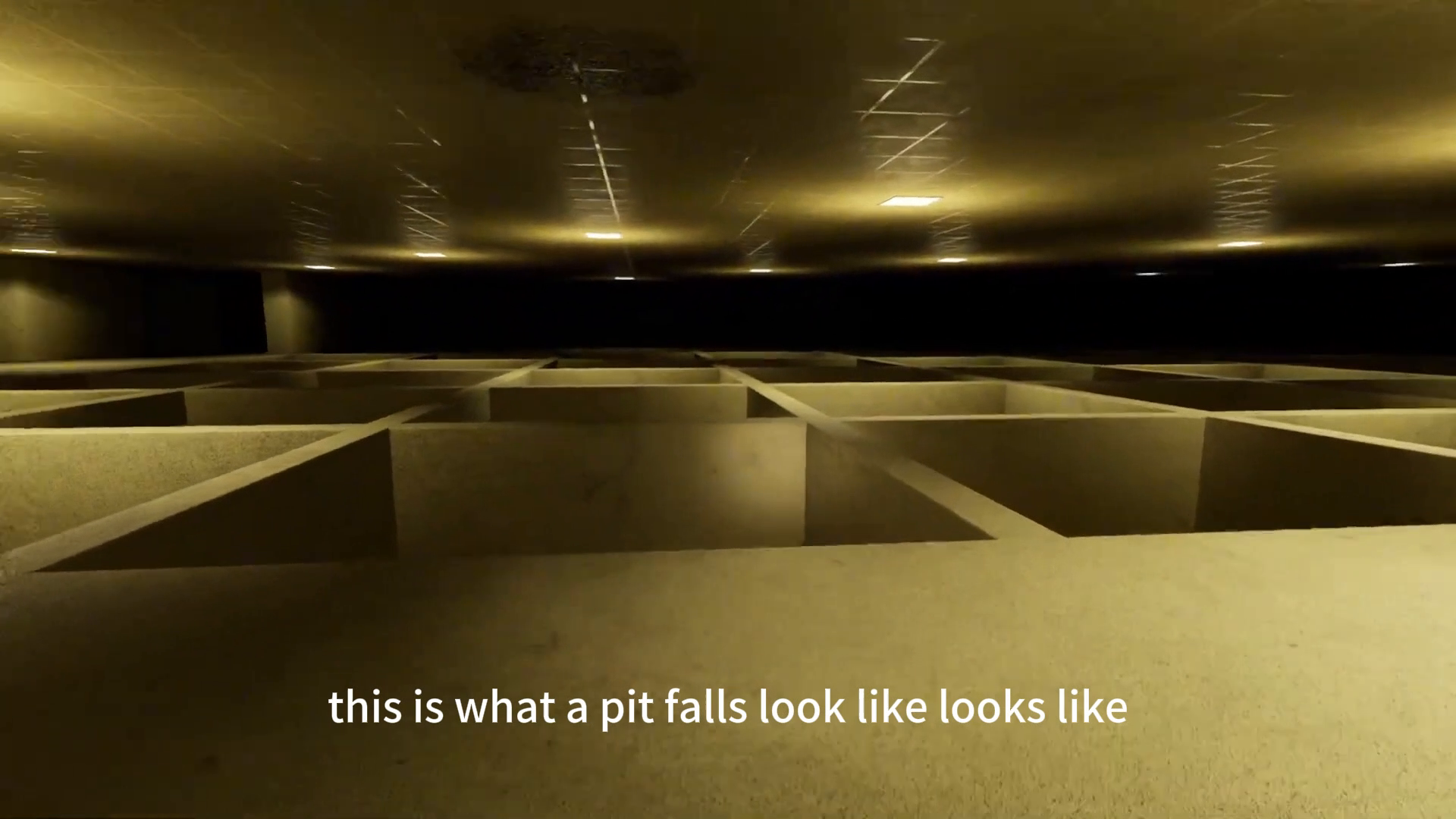 Backrooms Escape Together Level 0 pitfall room
