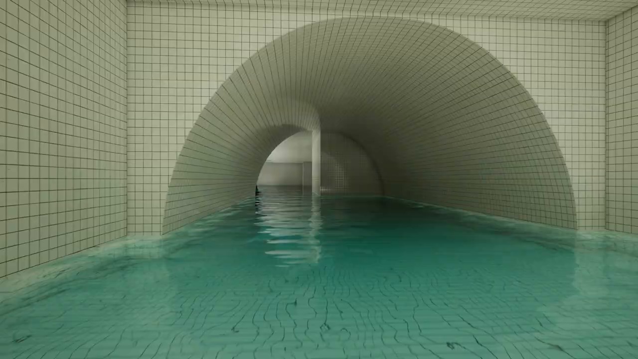 Backrooms Escape Together Level 37 arched tunnel route toward the dark corridor