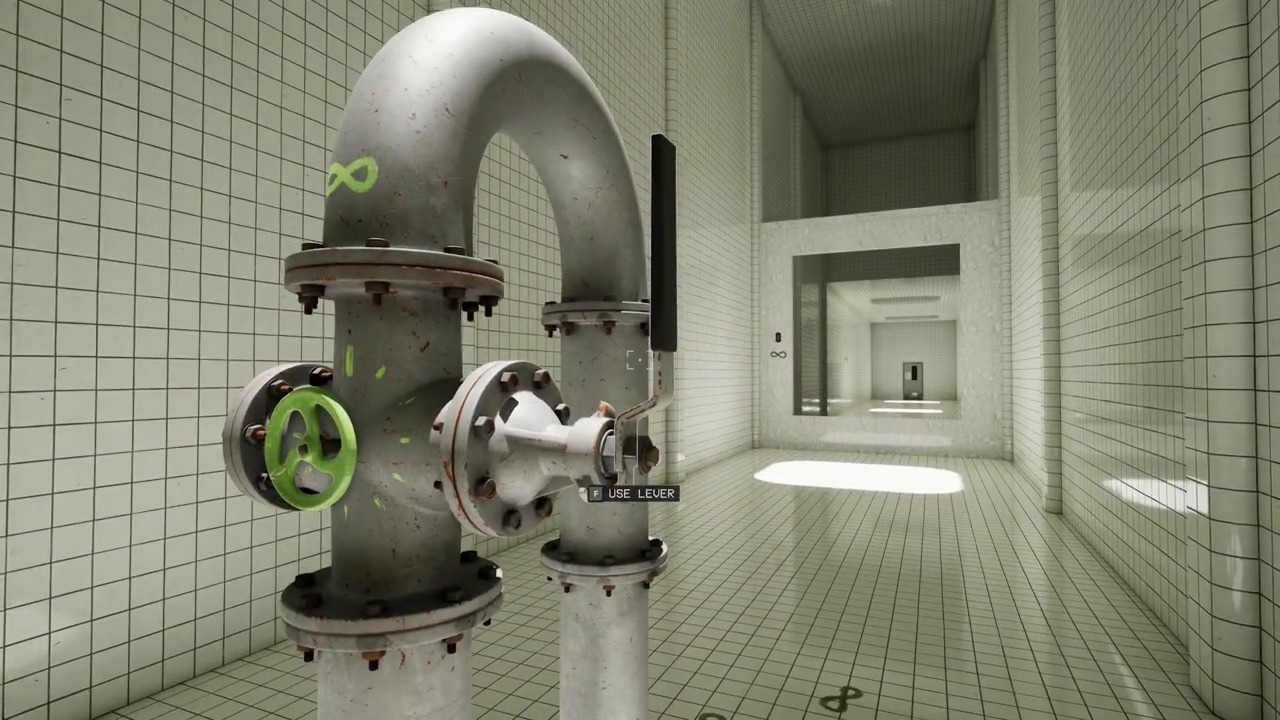 Backrooms Escape Together Level 37 middle section double Green Valve puzzle